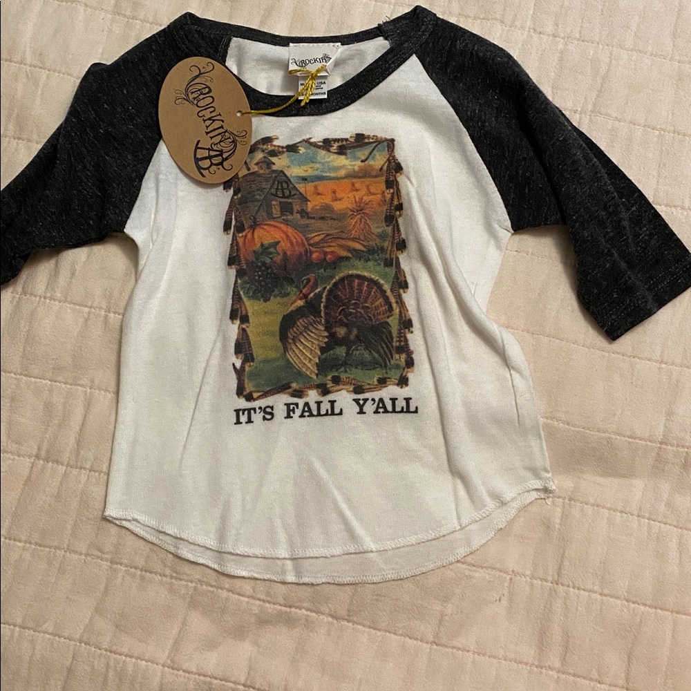 Raglan Sleeve Fall Graphic Tee
